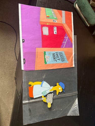 Simpsons animation cell - simpsons,
