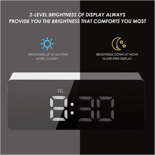 Minimalist digital alarm clock - digital,