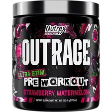 Nutrex Outrage Ultra Stim Pre-Workout Powder 30 Servings