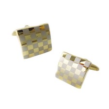 2pcs Brass Classic Plaid