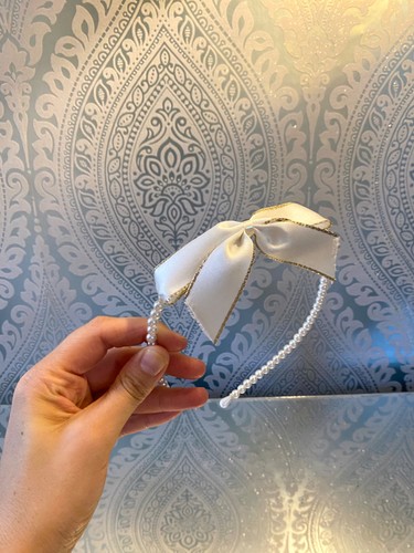 New hairband girls pearl - new,