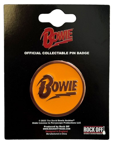 David bowie metal pin - david, badge