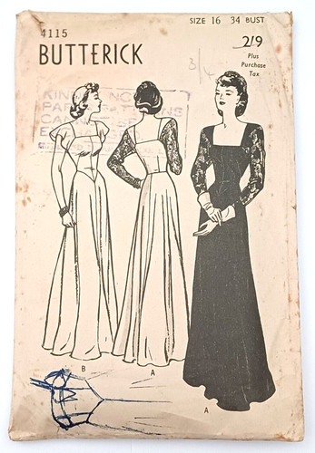 Vintage 1940s evening gown - vintage,