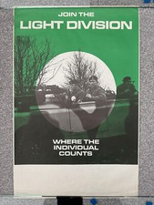 1960s 'Join The Light Division' British Army recruitment military poster