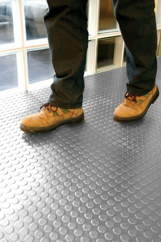 Commercial studded rubber coin - studded,