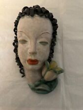 Large Art Deco Goldscheider Wall Mask - 1930's Wien - Rudolf Knörlein