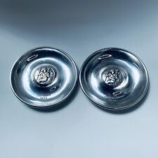 Antique Mappin & Webb Silver Plate St Christopher C.M. Wentworth Pin Coin Dishes