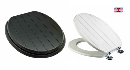 Mdf toilet seat wooden chrome - toilet,