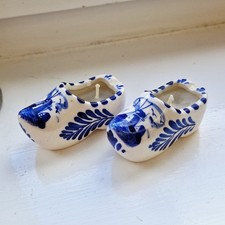 Vintage Delft Ceramic Clogs