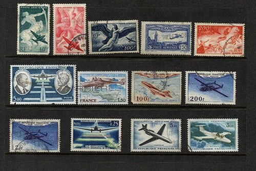 France airmail stamps - 13,
