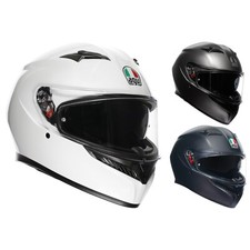 AGV Motorcycle Helmet K3 Solid - Full Face Helmet with Visor And Pinlock Disc