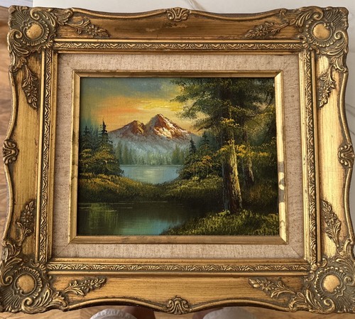 Antique vintage oil - oil, canvas