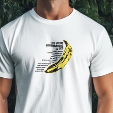 The Velvet Underground & Nico Tribute T Shirt Unisex Size XL - White