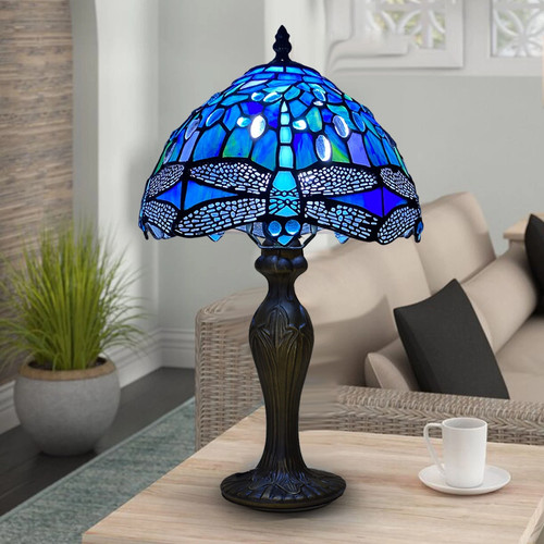 Tiffany style table - table, lamp