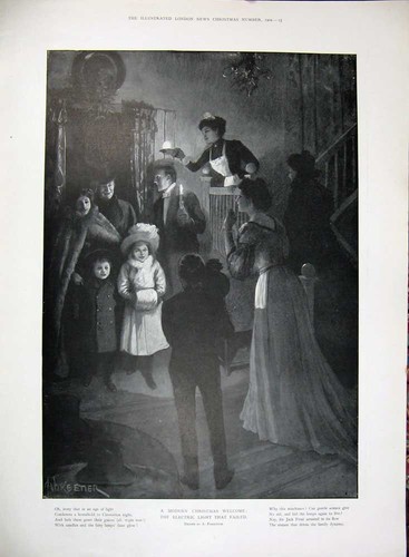 Original old antique print - antique,