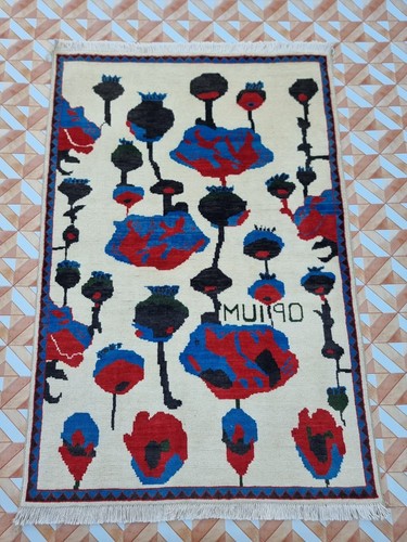 Afghan vintage handmade - vintage, rug