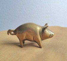 Pig Vintage Brass Ornament 