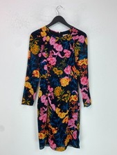 Whistles Black Floral Ruched