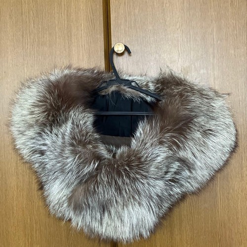 Saga fox fur shawl - saga,