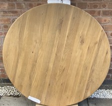 120cm solid oak round - solid, table