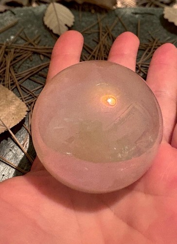 Aura rose quartz sphere - rose,