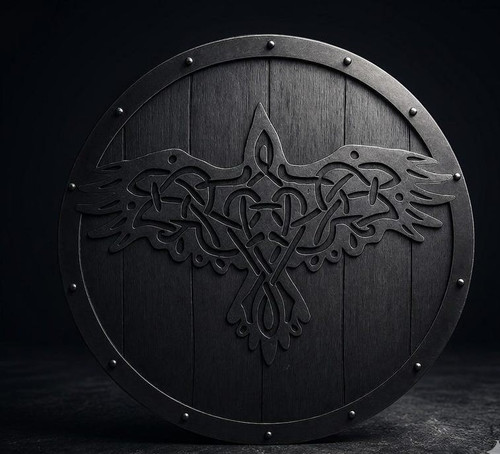 Viking wooden shield eivor - viking,