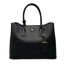 Auth PRADA Double Large Bag -