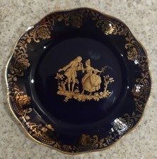 Vintage Limoges Cobalt Blue