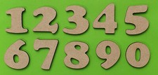 Wooden numbers large small - numbers,