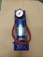 Draper High Performance Foot Pump Single Cylinder Blue
