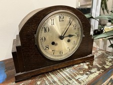 Antique Mantel Clock Wooden