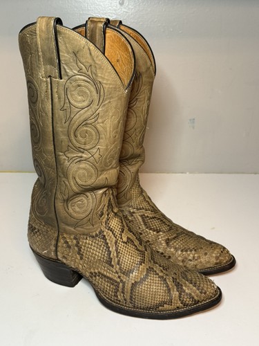 Vintage justin 9093 snakeskin - vintage,