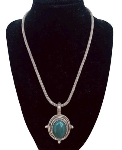 Suarti green onyx pendant - green,