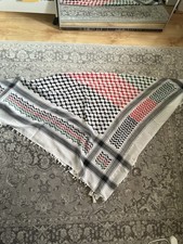 Keffiyeh Shemagh Arab Scarf Cotton, Kufiya, Palestine Colours