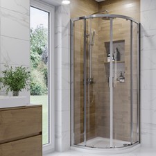 800x800mm Chrome 6mm Quadrant