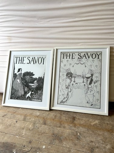 Pair framed vintage - vintage, aubrey