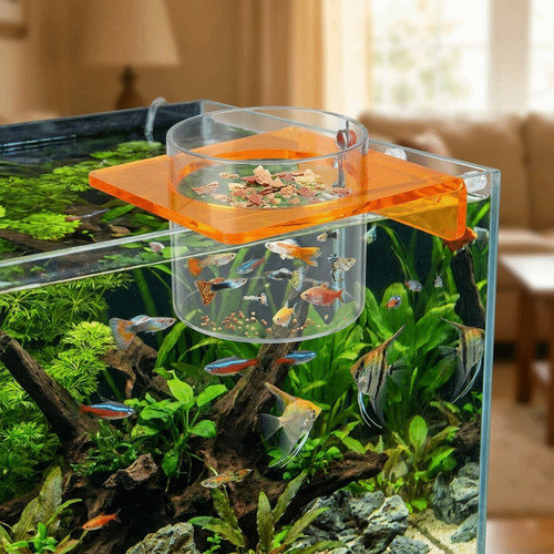 Plastic fish tank feeder - plastic,