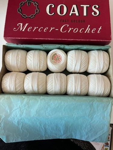 Coats mercer crochet white 10 - mercer,