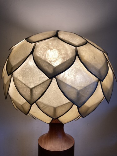 Vintage capiz shell artichoke - shell,