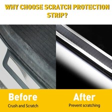 Accessories Carbon Fiber Car Door Plate Sill Scuff Cover Anti Scratch Sticker UK