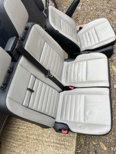 2018-2023 FORD TRANSIT TOURNEO CUSTOM FRONT SEATS SET LEATHER CREAM ELECTRIC