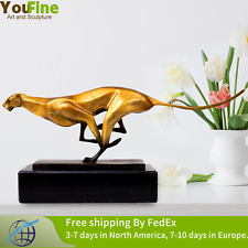 Bronze Leopard Sculpture