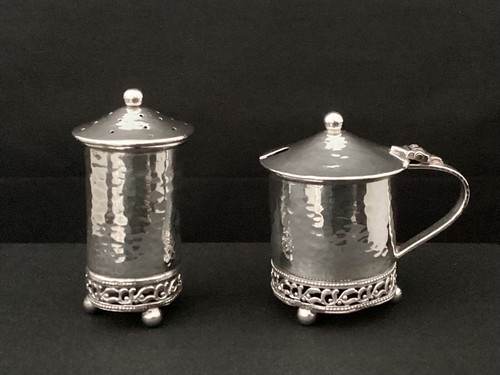 Antique sterling silver pepper - antique,