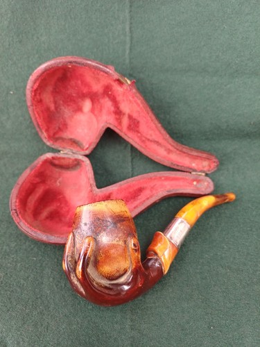 Antique carved hand - &, ball