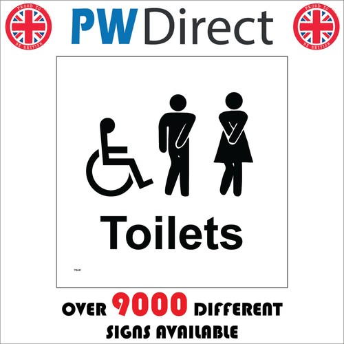 Sign toilets disabled male - disabled,