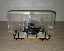 Egger Bahn / Jouef Playcraft  flatbed wagon with black car box 009 HOe vgc