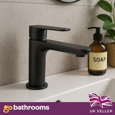 Black Bathroom Sink Tap Single