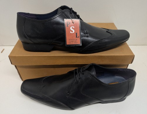 Mens black leather shoes new - mens,