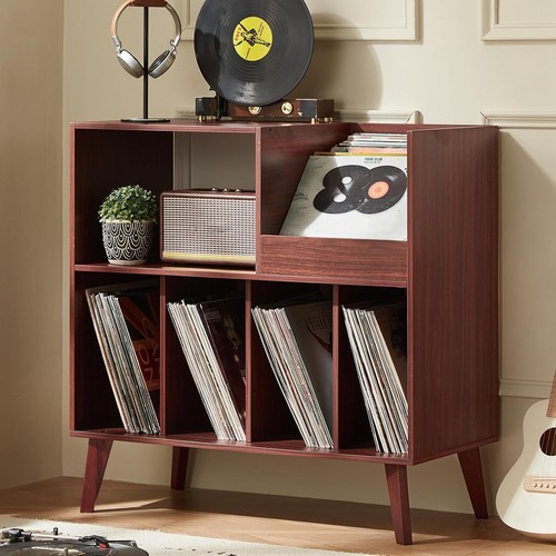 Large record stand with - large,