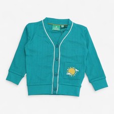 Little Green Radicals, Pointelle Blue Cardigan Sunshine Pocket, 12-18 Months ...